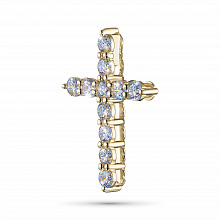 14K Yellow Gold Pendant with 11 Round-Cut Lab-Created Diamonds 1.877 CT.TW