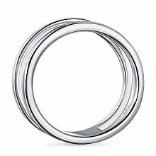 Sterling Silver Ring with 1 Round-Cut Lab-Created Diamond 0.006 CT.TW