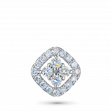 Sterling Silver Pendant with 20 Round-Cut Lab-Created Diamonds 0.234 CT.TW