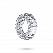 White Gold Pendant with 41 Round-Cut Diamonds 0.302 CT.TW