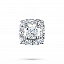 Sterling Silver Pendant with 13 Round-Cut Lab-Created Diamonds 0.302 CT.TW