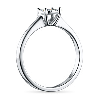 Sterling Silver Ring with 9 Round-Cut Lab-Created Diamonds 0.175 CT.TW - изображение 4