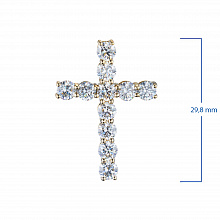 14K Yellow Gold Pendant with 11 Round-Cut Lab-Created Diamonds 2.749 CT.TW