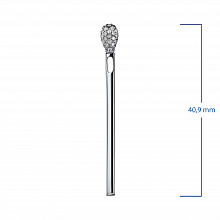 Sterling Silver Pendant with 53 Round-Cut Lab-Created Diamonds 0.273 CT.TW