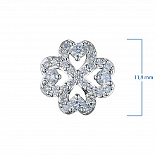 14K White Gold Pendant with 29 Round-Cut Lab-Created Diamonds 0.359 CT.TW