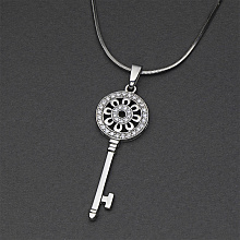 14K White Gold Pendant with 34 Round-Cut Lab-Created Diamonds 0.373 CT.TW