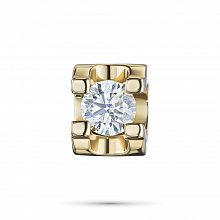 Yellow Gold Pendant with 1 Round-Cut Diamond 0.55 CT.TW