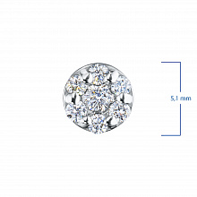 Sterling Silver Pendant with 7 Round-Cut Lab-Created Diamonds 0.18 CT.TW