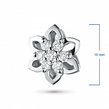 Sterling Silver Pendant with 7 Round-Cut Lab-Created Diamonds 0.139 CT.TW