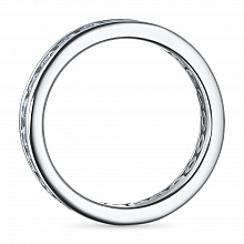 14K White Gold Ring with 21 Round-Cut Lab-Created Diamonds 1.386 CT.TW