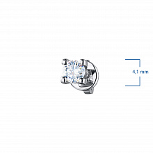 White Gold Earring Studs with 2 Round-Cut Diamonds 0.467 CT.TW