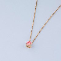 14K Yellow Gold Pendant with 1 Round-Cut Lab-Created Diamond 1.15 CT.TW - изображение 4