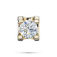 14K Yellow Gold Pendant with 1 Round-Cut Lab-Created Diamond 0.713 CT.TW - изображение 1