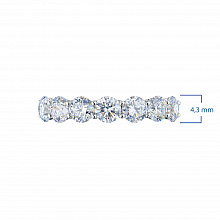 14K White Gold Ring with 7 Round-Cut Lab-Created Diamonds 1.917 CT.TW