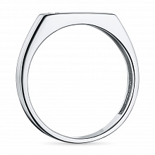 Sterling Silver Ring with 1 Round-Cut Lab-Created Diamond 0.007 CT.TW